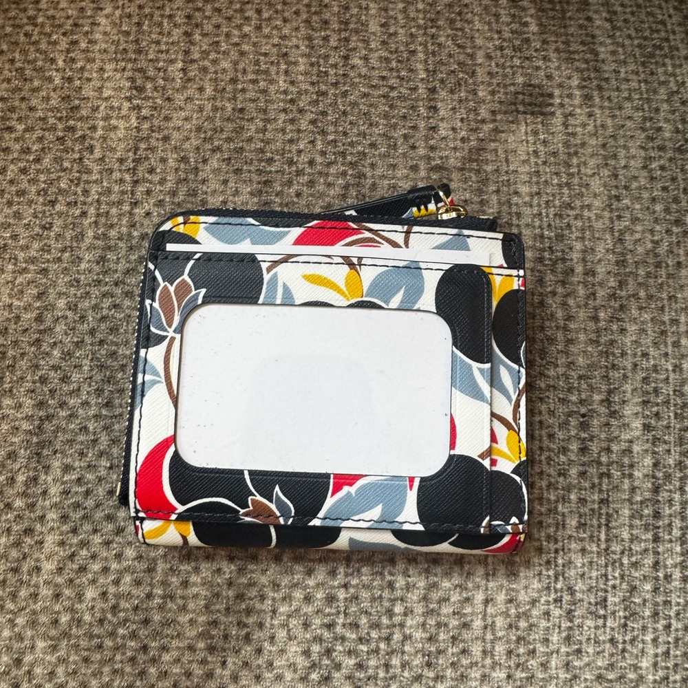 Kate Spade Floral Zip Wallet in Red, Blue & Navy - Brand New! - Picture 3 of 5